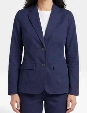 Talbots Blazer Jacket Blue Navy Sz 2 thumbnail 1