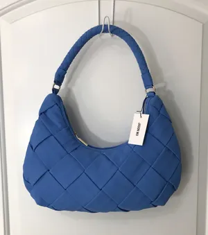 Jason Wu Vegan Leather Vista Blue Shoulder Bag NWT thumbnail 1