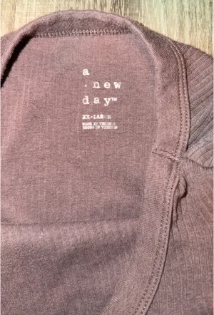 A New Day Brown Ribbed Top thumbnail 3