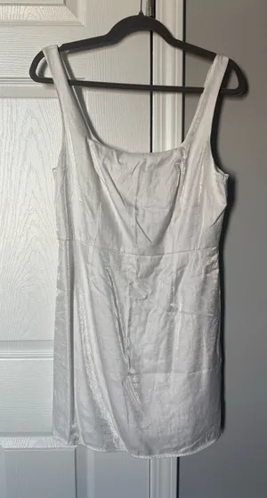 Lulus Satin White Dress thumbnail 1