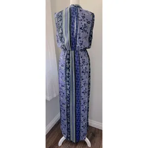 ASTR the Label Dress sz XS Purple Midi Floral Hi Lo Wrap Fairy Sleeveless thumbnail 4