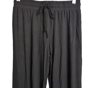 NWT Andie The Wide Leg Pant Black Elastic Drawstring Lounge XS thumbnail 2