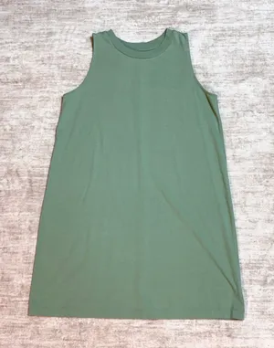 A New Day Women’s XL Green Dress Sleeveless Stretch Babydoll Office Casual Basic thumbnail 1