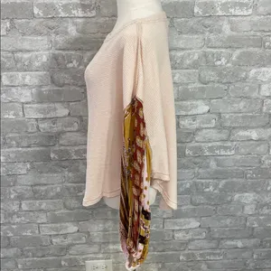Free People We The Free Blossom Printed Balloon-Sleeve Thermal Sweater thumbnail 4