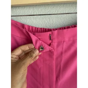 Ming Wang Carmine Rose Pink Wide Leg Pants High Rise Slacks Medium Barbiecore thumbnail 9