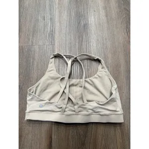 Lululemon Free to Be Bra Wild Tan Beige Strappy Back Sports Bra Size 10 thumbnail 2