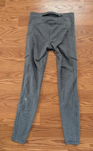 Lululemon Gray Leggings Pants Size 6 thumbnail 1