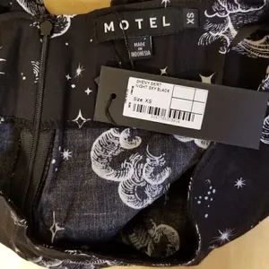 Motel Rocks NWT! A Line Mini Skirt With Thigh Split in Celestial Print Size XS thumbnail 8