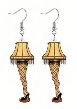 A Christmas Story Leg Lamp Earrings NWT thumbnail 1