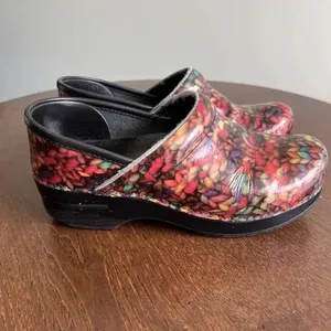Dansko 37 Professional Clogs Shoes Cute Chunky Knit Yarn Pattern Nursing‎ 6.5 thumbnail 7