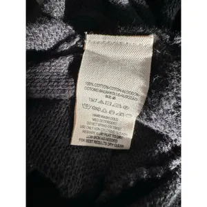 FREE PEOPLE Black Navy Striped Sweater Maxi Cardigan Duster 100% Cotton XS thumbnail 10