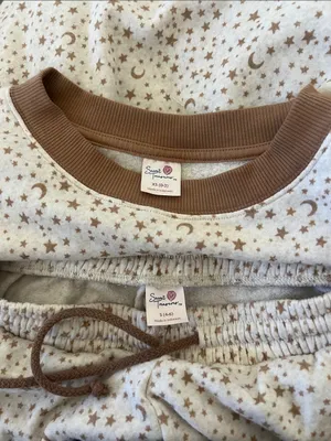 Secret Treasures Celestial Stars Lounge Pajama Set Top XS Pants S Fits Small/M thumbnail 8