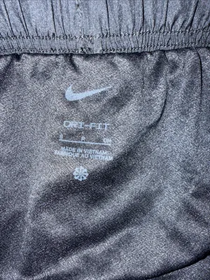 Nike Black Women Athletic Running Shorts White Swoosh tempo lined dri fit Small thumbnail 5