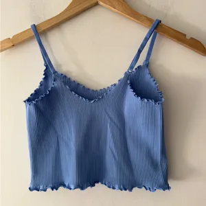 Aerie Real Good Seamless Rib Corset Bra‎ Top Light Blue thumbnail 8