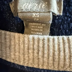 aerie Womens Happy Camper “Good Times” Sweatshirt‎ Cozy Loungewear Comfort Sz XS thumbnail 3