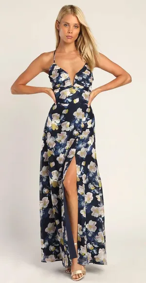Lulus Floral Maxi Dress thumbnail 1