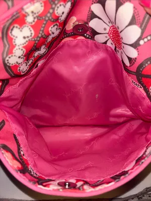 Vera Bradley Lighten Up Slim Crossbody Bag In Retired Blush Pink Floral Design thumbnail 7
