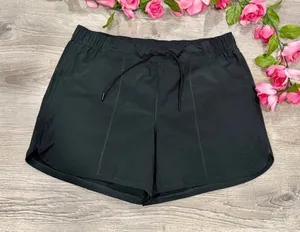 Lands' End Black Plus Size Curvy Swim Bathing Shorts Sz 16W Adjustable Waist thumbnail 1