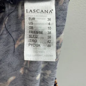 lascana Blue Printed Leopard Wide Leg Pull On Pants‎ Size 4 Resort Wear thumbnail 6