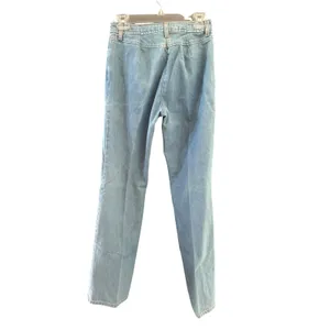Kenneth Cole Vintage Y2k 28 Tall Light Wash Straight Leg Jeans No Back‎ Pockets thumbnail 3