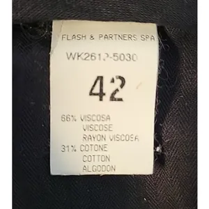 Ra-Re Faux Suede Mini Skirt Womens Size 42 US6 Black Button Detail Office Siren thumbnail 6