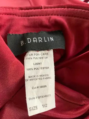B Darlin Red Dress thumbnail 5