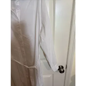 Summersalt Medium The Silky Luxe Effortless Shirt dress Cover- Up White thumbnail 4