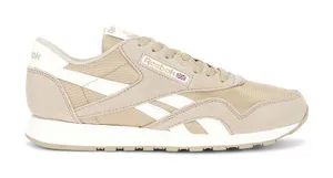 Reebok Classic Nylon Sneaker Size 9.5 in Beige/White thumbnail 1