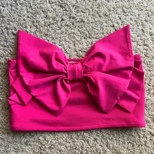 Zara Vibrant Pink Bow Bandeau Top thumbnail 8