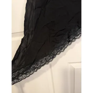 Zara Collection Y2K Lace Trim Tank Sheer Black Fairy Asymmetrical Top Whimsigoth thumbnail 6