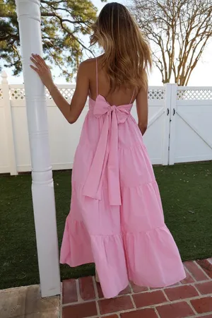 Storia Boutique Dress Midi Pink thumbnail 2