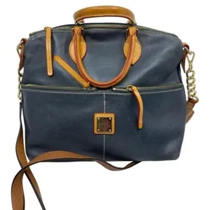 Dooney And Bourke Vintage Black Leather Shoulder B thumbnail 1