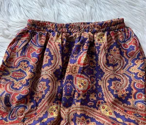 The Limited Silk Paisley Print Flounce Hem Skirt thumbnail 2