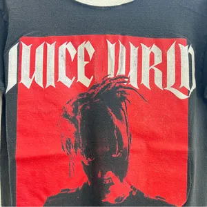 Juice Wrld Legend Never Die Red and Black T-shirt thumbnail 2