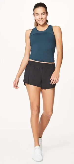 Lululemon Home Stretch Short 3" Black Athletic Size 6 thumbnail 1