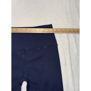 Beyond Yoga Navy Daisy Shimmer Leggings Compression Size Medium thumbnail 6