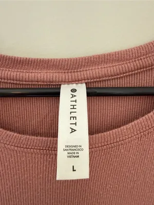 Athleta Well Rested Rib Sleep Tank Dusty Rose Pink Women’s Large thumbnail 4