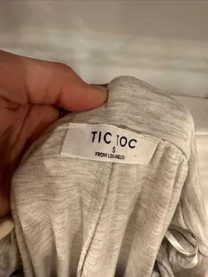 Tic Toc Light Gray Fold-Over Waist Lounge Pants thumbnail 4