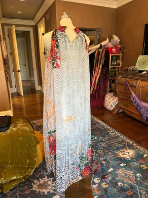 Maxi Floral Cute Dress Multiple Size L thumbnail 6