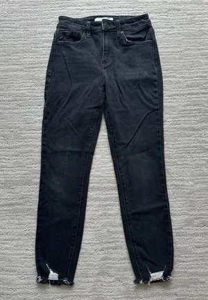 KanCan USA Black Jeans Distressed thumbnail 1