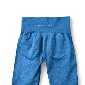 NVGTN Ocean Blue Mid Rise Contour Seamless Leggings thumbnail 3