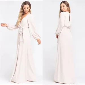 Show Me Your Mumu Lady Long Sleeve Wrap Dress Show Me The Ring Crisp Size XXS thumbnail 11
