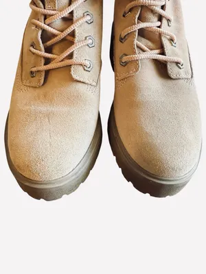 Timberland Waterproof Suede Lace Up Combat Boots Blush Pink Women’s US 8 EU 39 thumbnail 5