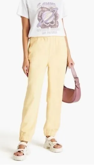 GANNI yellow‎ Embroidered sweatpants joggers Size Small thumbnail 1