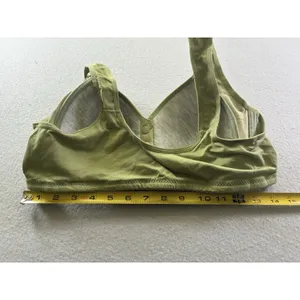 Womens Front Closure Bra 44/100 Lace Full Coverage Wireless Comfort XL C/D Green thumbnail 8
