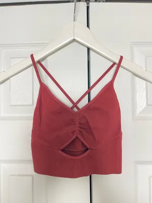 Free people movement ribbed cropped tank thumbnail 3