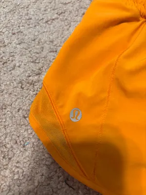 Orange Lululemon Shorts thumbnail 3