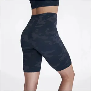 Spanx Grey Black Look at Me Now Camo High Waisted Biker Shorts Shape Wear XS thumbnail 4