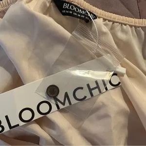 NWT BloomChic Cream and Orange belted Maxi Sundress XL 14-16 thumbnail 3