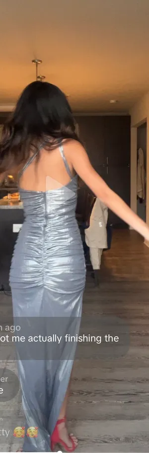 Maxi Gray Dress Size XS thumbnail 4